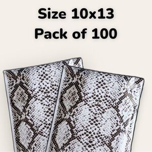 10x13,  Pack of 100 MAILERS! VINTAGE SNAKESKIN!! Mailers shipping supplies